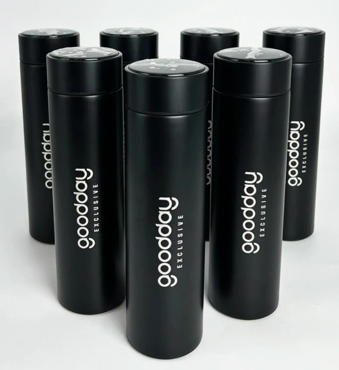 450 ML Isı Derecesi Gösteren Dijital Göstergeli Çelik Termos 405